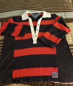 Tommy Hilfiger Striped Rugby 3/4 Quarter Sleeve
